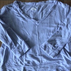 Lou & Grey Blue V Neck Sweatshirt